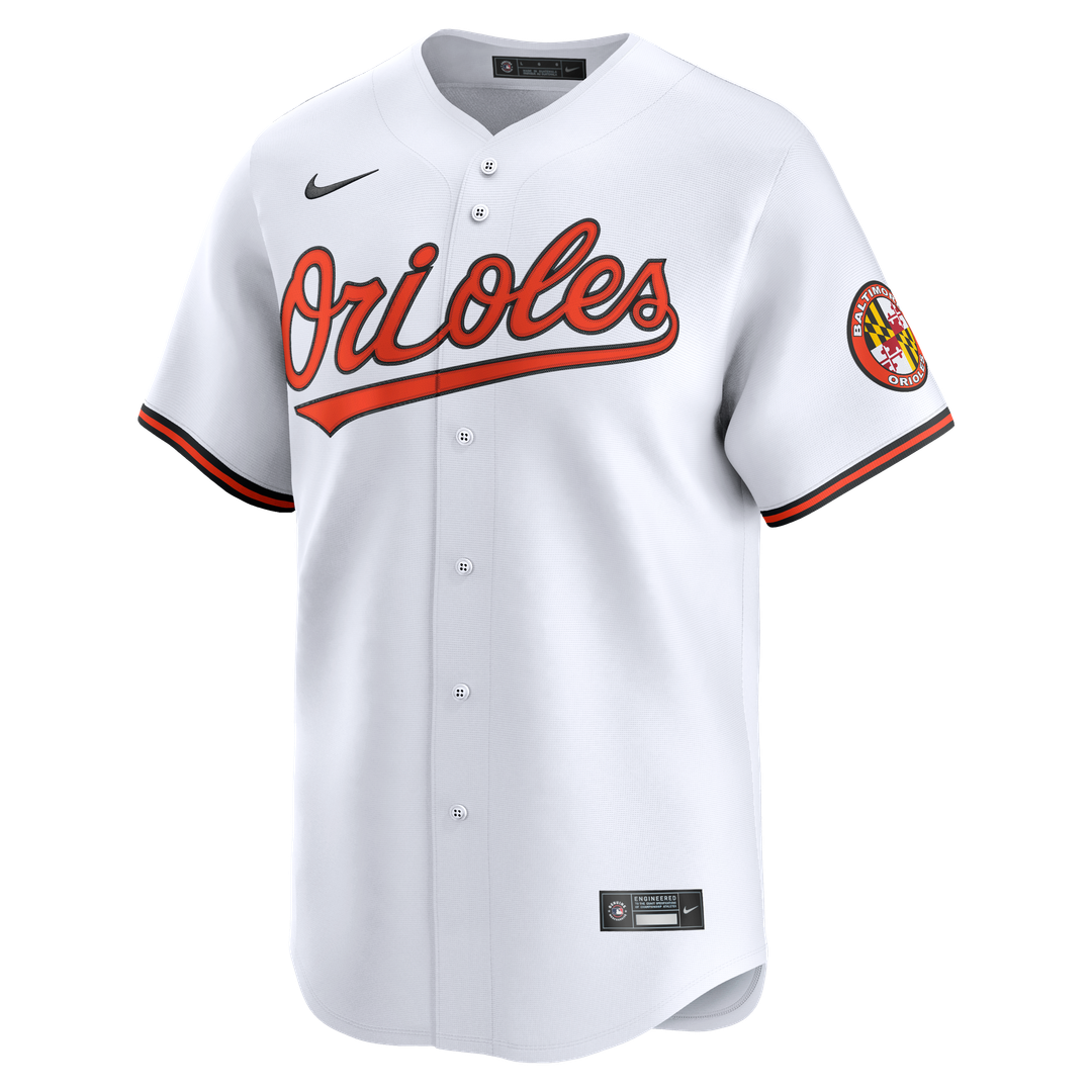 Men's Baltimore Orioles White Home Limited MLB Baseball Jersey - view 19