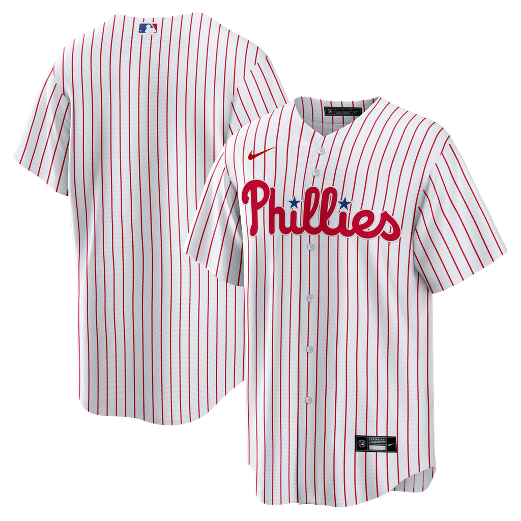Men's Philadelphia Phillies White Home Big & Tall Replica MLB Baseball Jersey - view 1