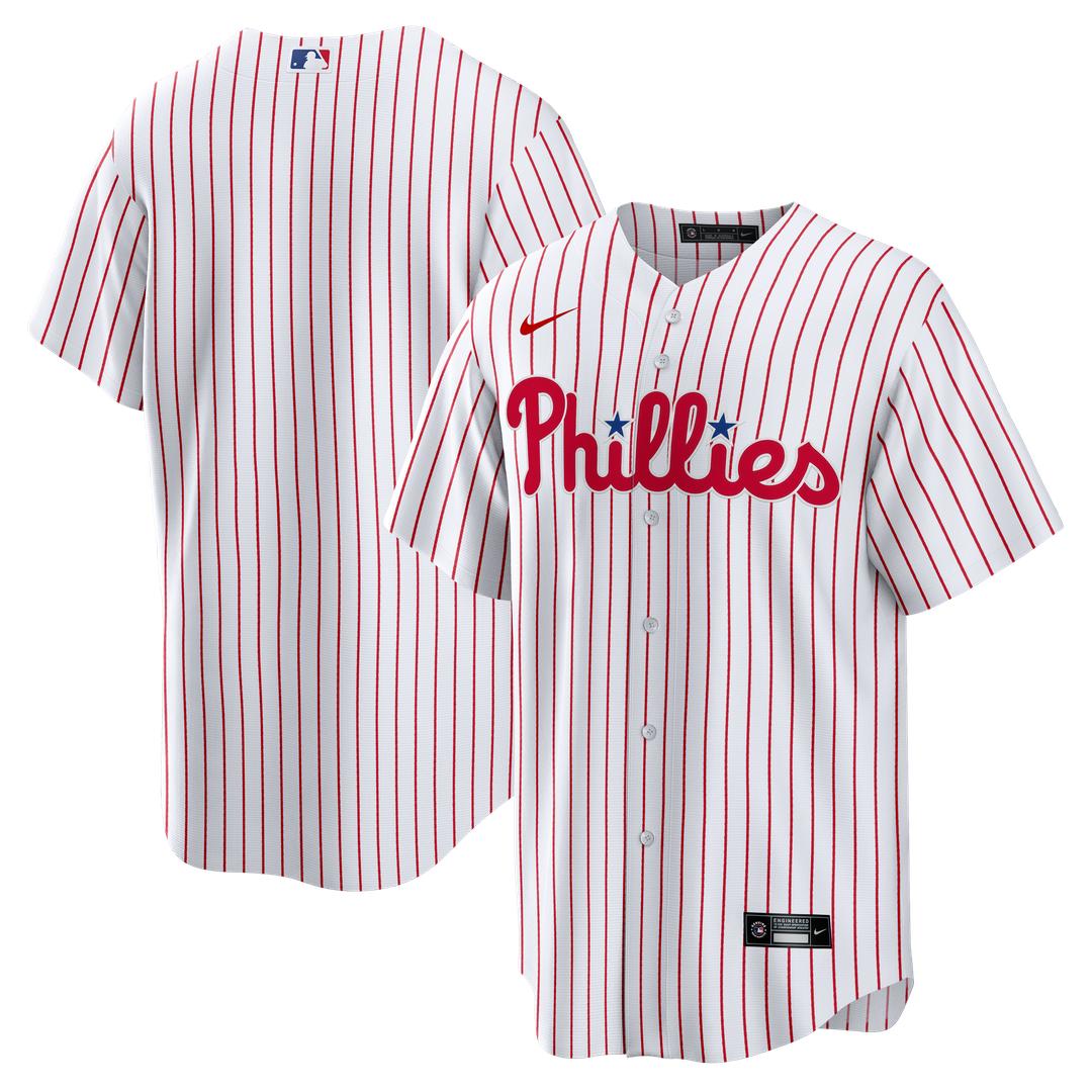 Men's Philadelphia Phillies White Home Big & Tall Replica MLB Baseball Jersey - view 1