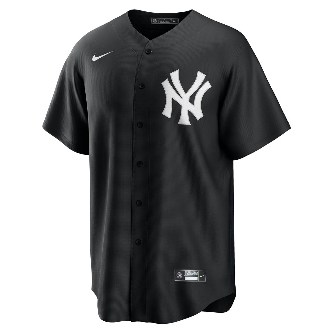 Men's New York Yankees Anthony Volpe Black Fashion Replica MLB Baseball Jersey - view 2