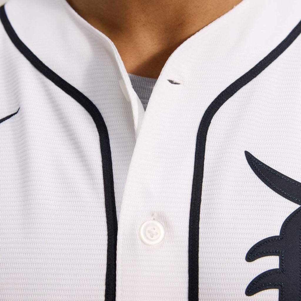 Men's Detroit Tigers White Home Replica MLB Baseball Jersey - view 12