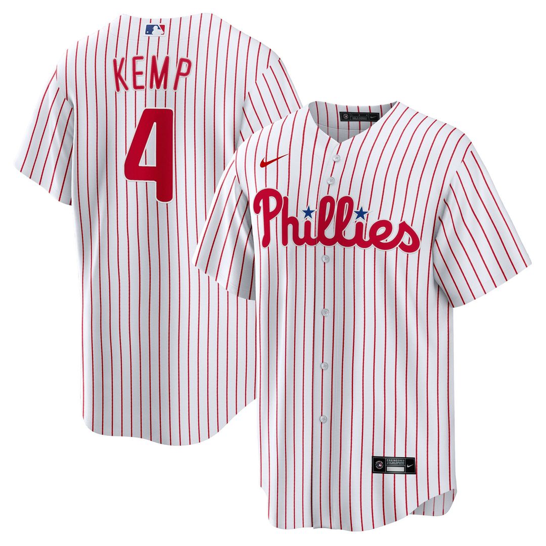 Men's Philadelphia Phillies Otto Kemp White Home Replica MLB Baseball Jersey - view 1