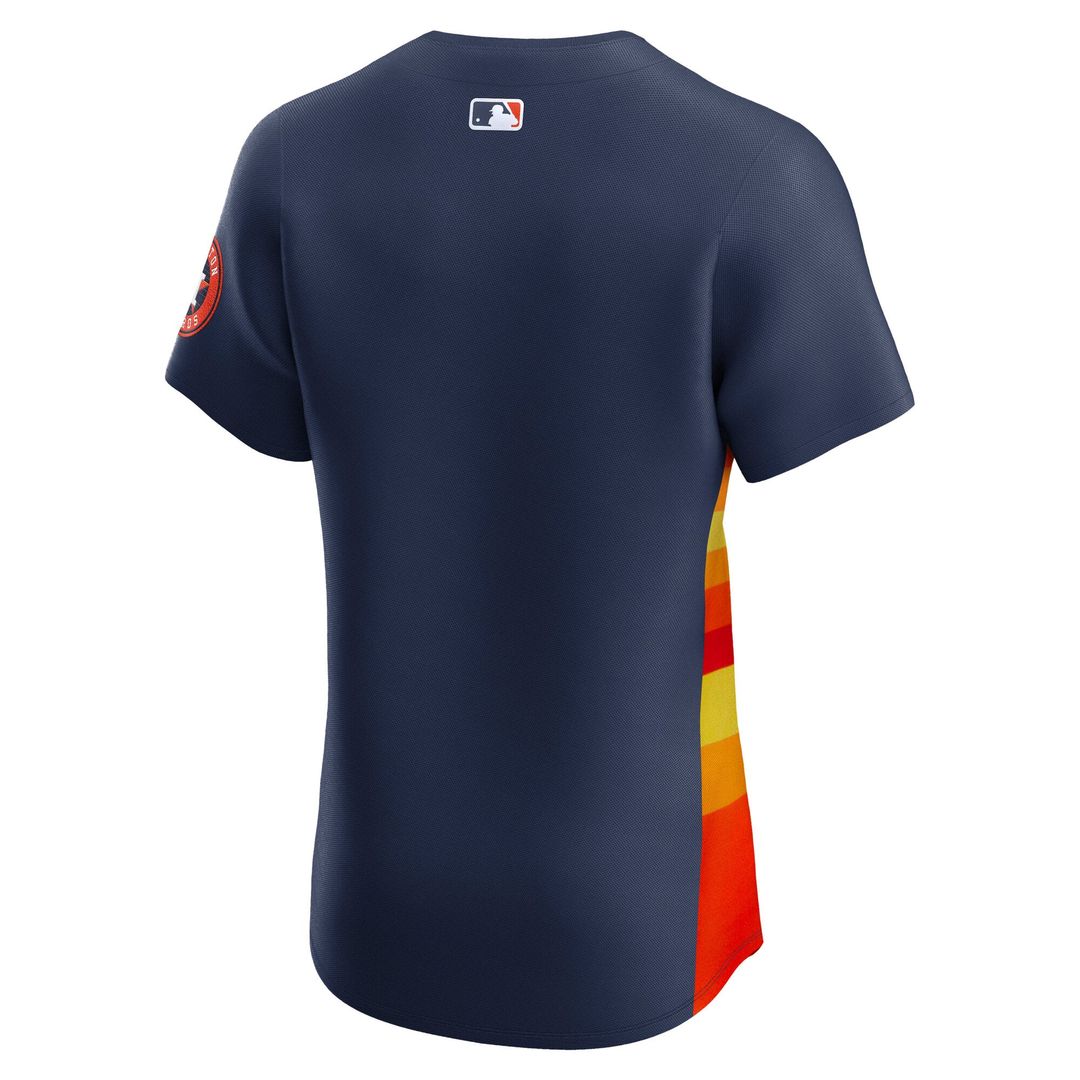 Men's Houston Astros Orange Alternate Elite MLB Baseball Jersey - view 9