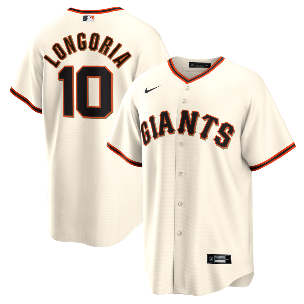 Men's San Francisco Giants Evan Longoria Cream Home Retired Player Replica MLB Baseball Jersey - view 1