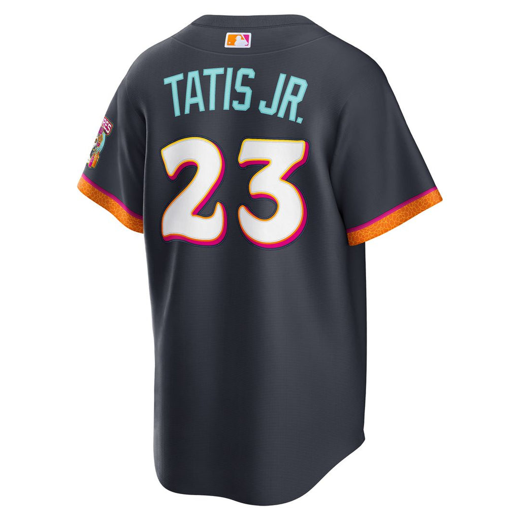 Men's San Diego Padres Fernando Tatis Jr. Obsidian 2026 City Connect Stadium MLB Baseball Jersey - view 3