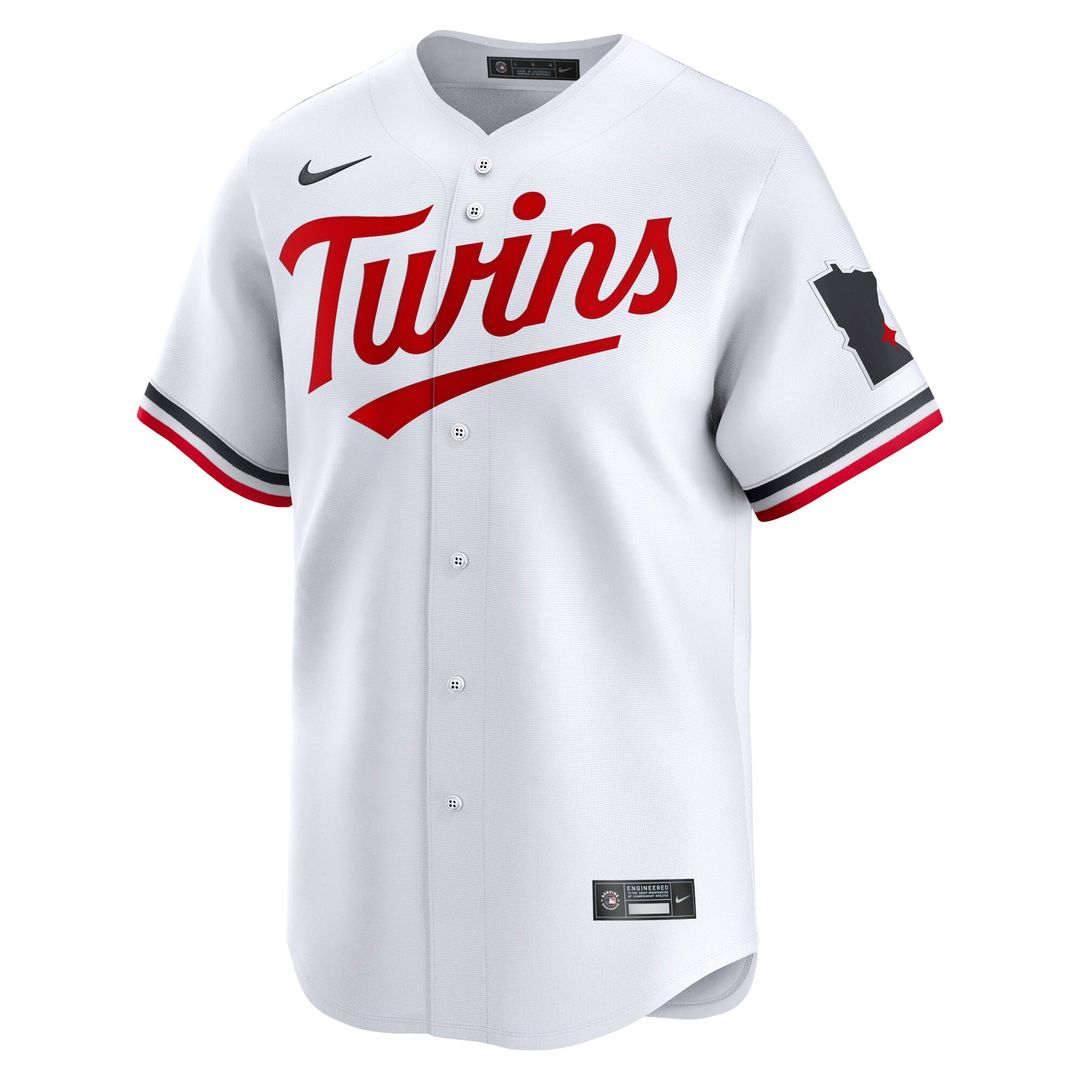 Men's Minnesota Twins White Home Limited MLB Baseball Jersey - view 6