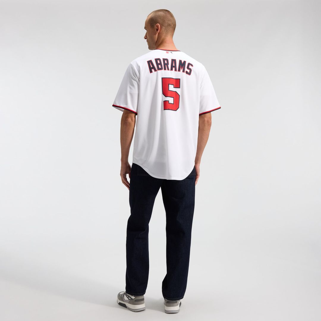 Men's Washington Nationals CJ Abrams White Home Replica MLB Baseball Jersey - view 6