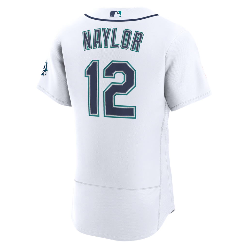 Men's Seattle Mariners Josh Naylor White Home 50th Season MLB Baseball Jersey - view 3