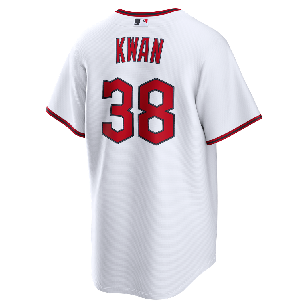 Men's Cleveland Guardians Steven Kwan White Home Replica MLB Baseball Jersey - view 3