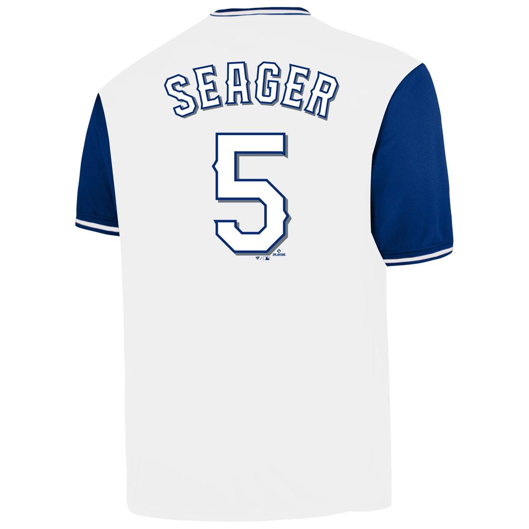 Men's Texas Rangers Corey Seager White Big & Tall Name & Number MLB Baseball Jersey - view 3