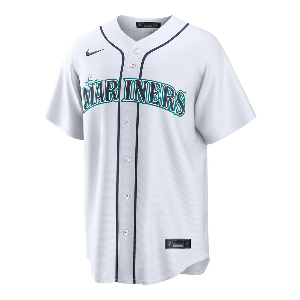 Men's Seattle Mariners Bryce Miller White Home Replica MLB Baseball Jersey - view 2