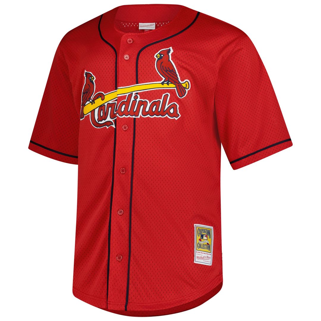 Men's St. Louis Cardinals Mark McGwire Red Big & Tall Cooperstown Mesh Batting Practice MLB Baseball Jersey - view 2