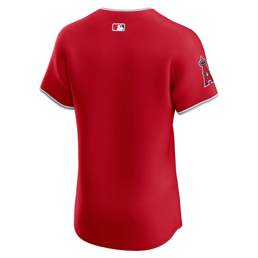 Men's Los Angeles Angels White Home Elite MLB Baseball Jersey - view 9