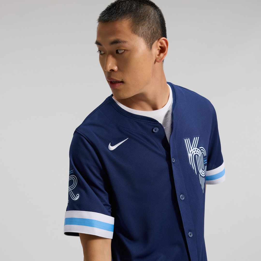 Men's Kansas City Royals Navy City Connect Limited MLB Baseball Jersey - view 9