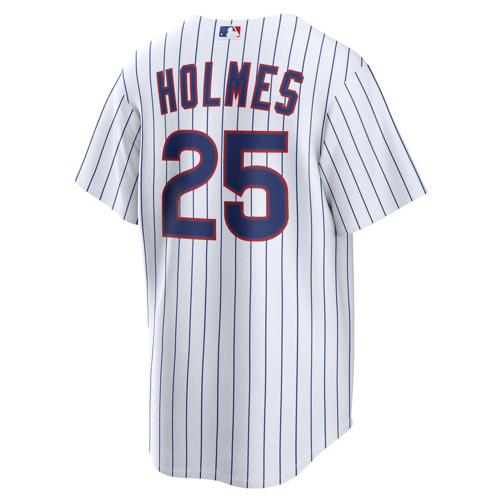 Men's Chicago Cubs Clay Holmes White Home Replica MLB Baseball Jersey - view 5
