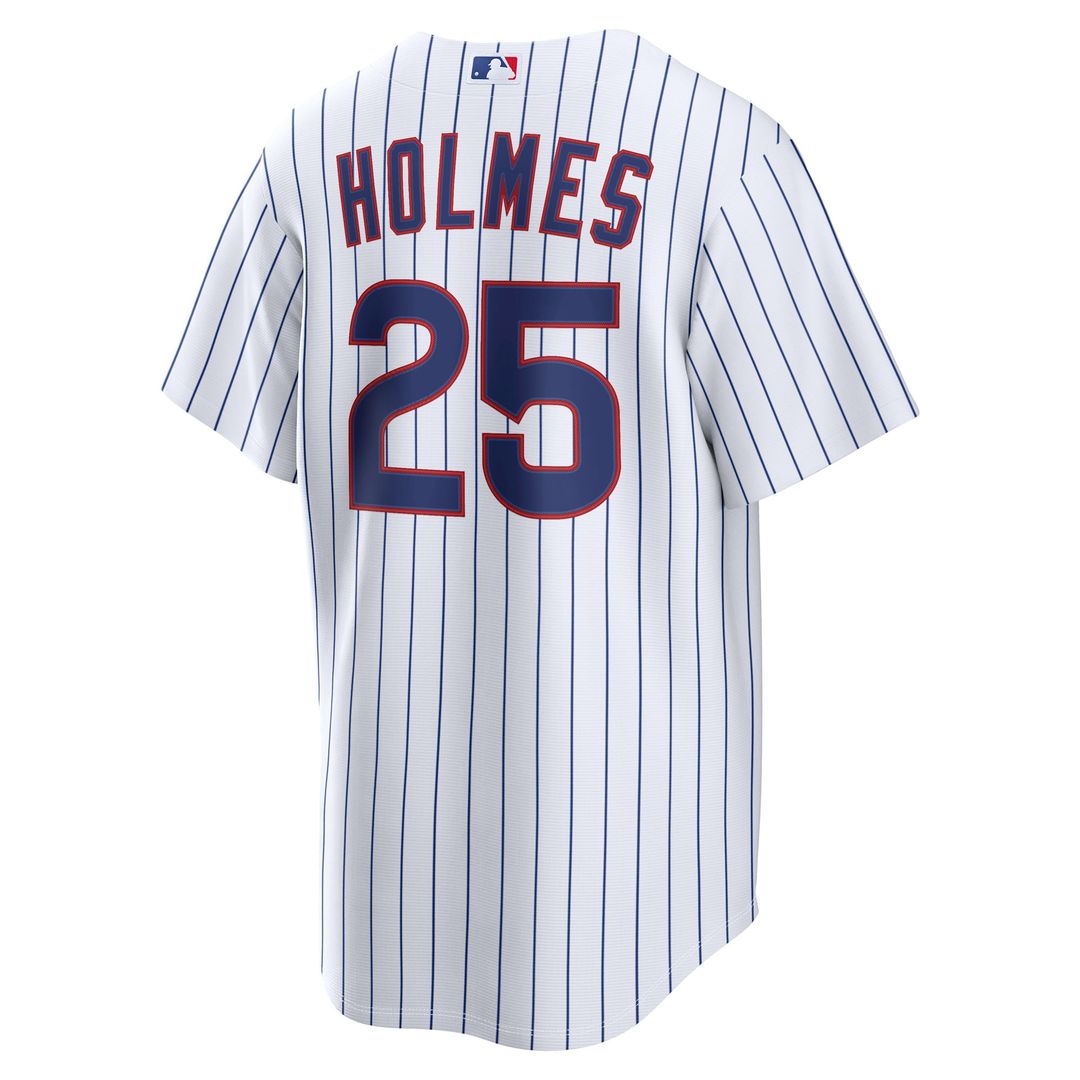 Men's Chicago Cubs Clay Holmes White Home Replica MLB Baseball Jersey - view 5
