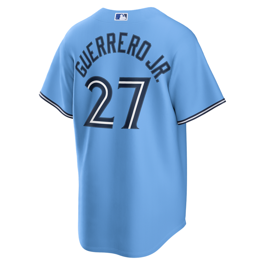 Men's Toronto Blue Jays Vladimir Guerrero Jr. Light Blue Replica MLB Baseball Jersey - view 6