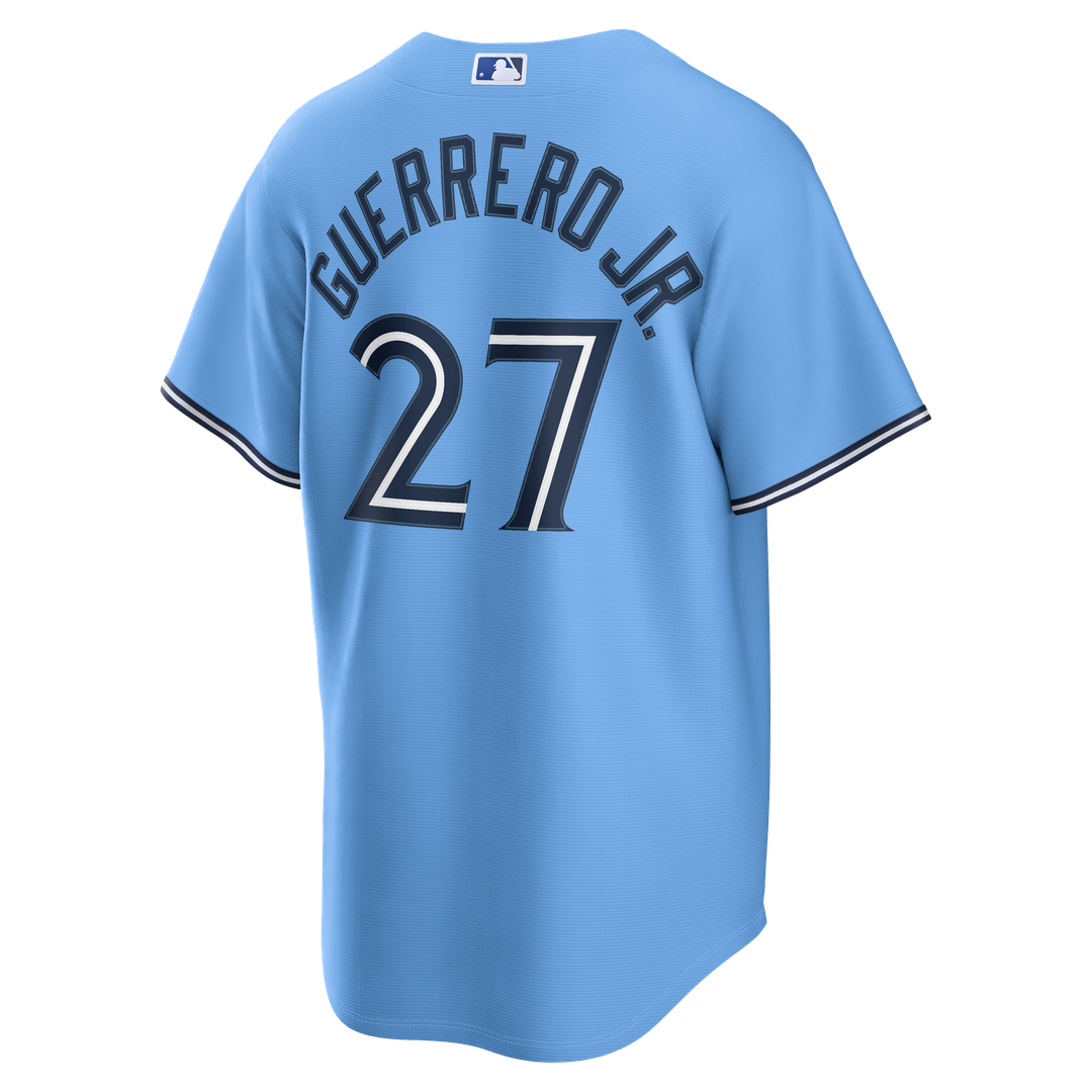 Men's Toronto Blue Jays Vladimir Guerrero Jr. Light Blue Replica MLB Baseball Jersey - view 6