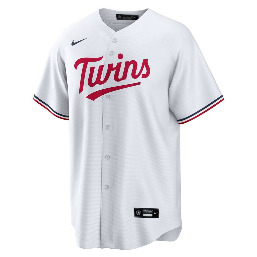 Men's Minnesota Twins White #1 Dad Home Replica MLB Baseball Jersey - view 2