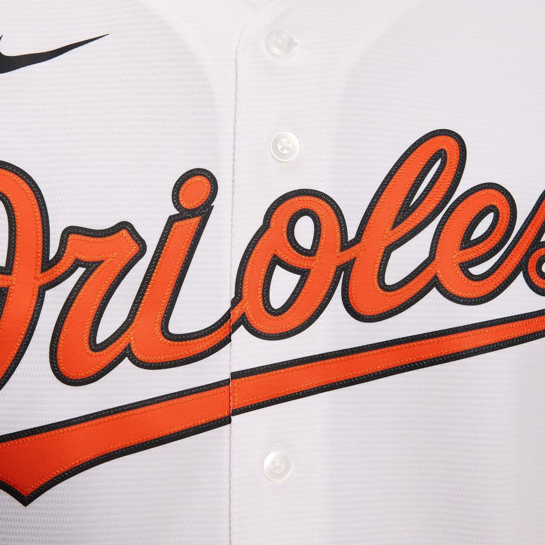 Men's Baltimore Orioles White Home Replica MLB Baseball Jersey - view 19