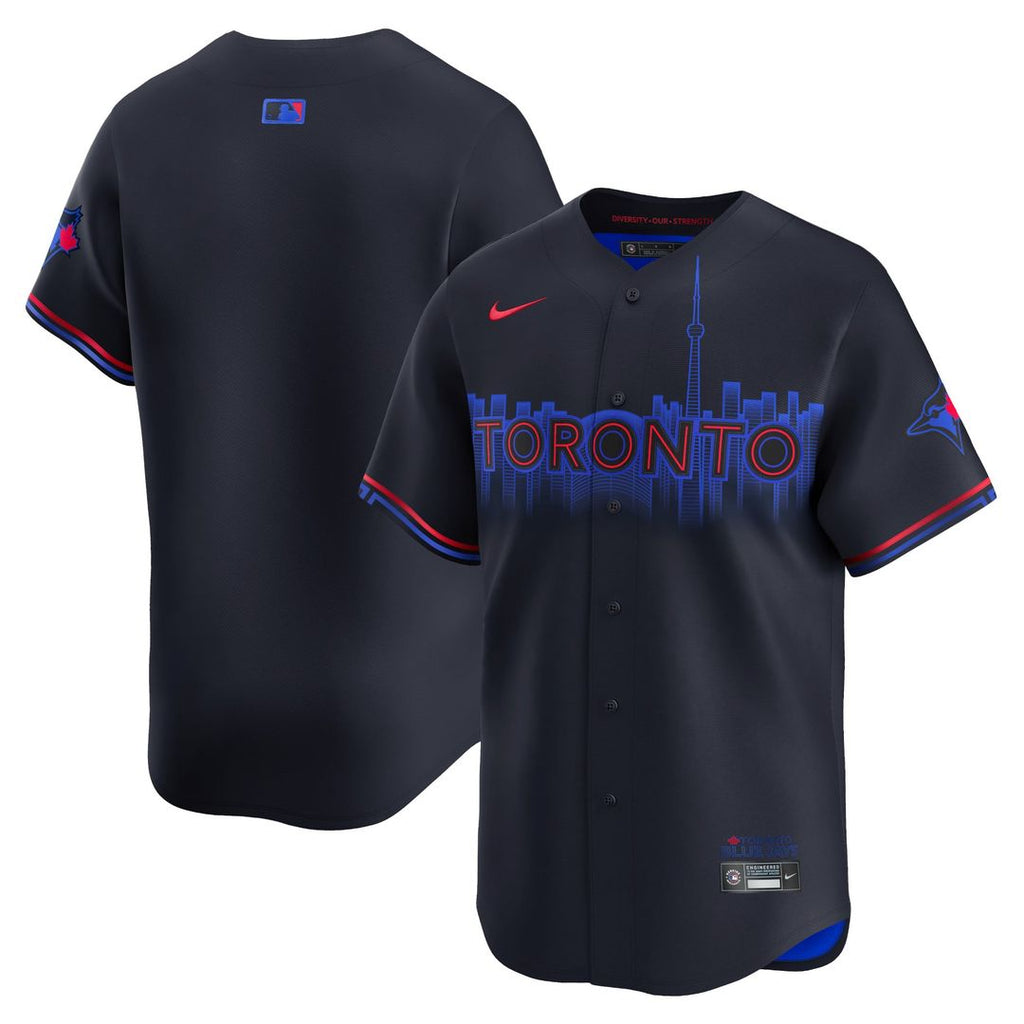 Men's Toronto Blue Jays Navy 2024 City Connect Limited MLB Baseball Jersey - view 1