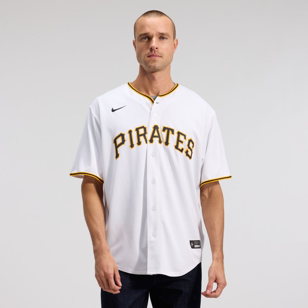 Men's Pittsburgh Pirates Paul Skenes White Home Replica MLB Baseball Jersey - view 2
