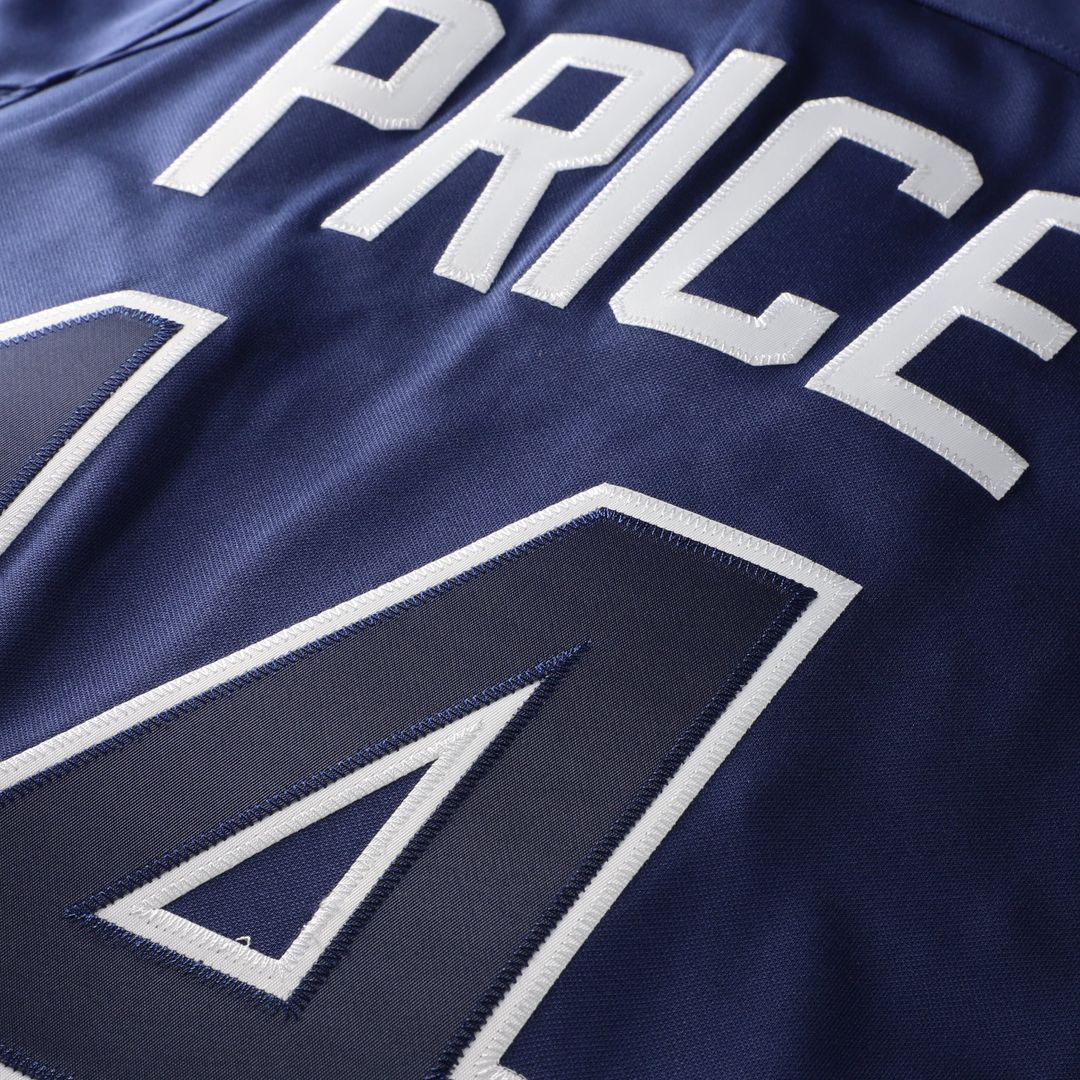 Men's Tampa Bay Rays David Price Blue Batting Practice MLB Baseball Jersey - view 5