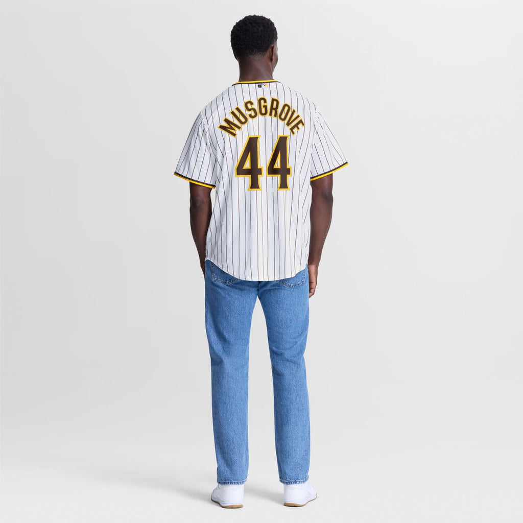 Men's San Diego Padres Joe Musgrove White Home Replica MLB Baseball Jersey - view 5
