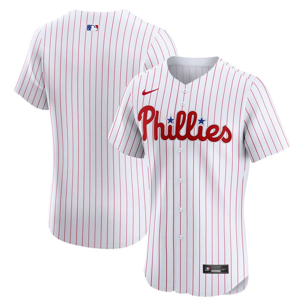 Men's Philadelphia Phillies White Home Elite MLB Baseball Jersey - view 1