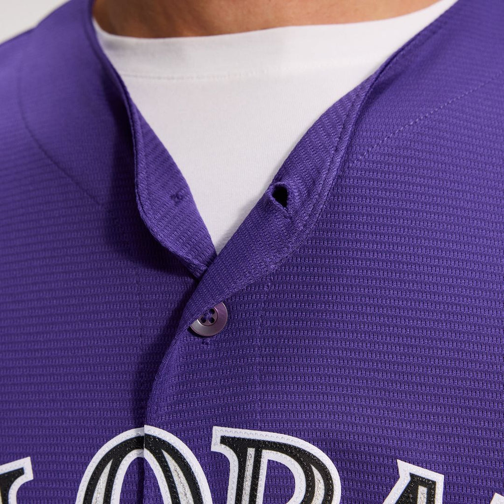 Men's Colorado Rockies White Home Replica MLB Baseball Jersey - view 35