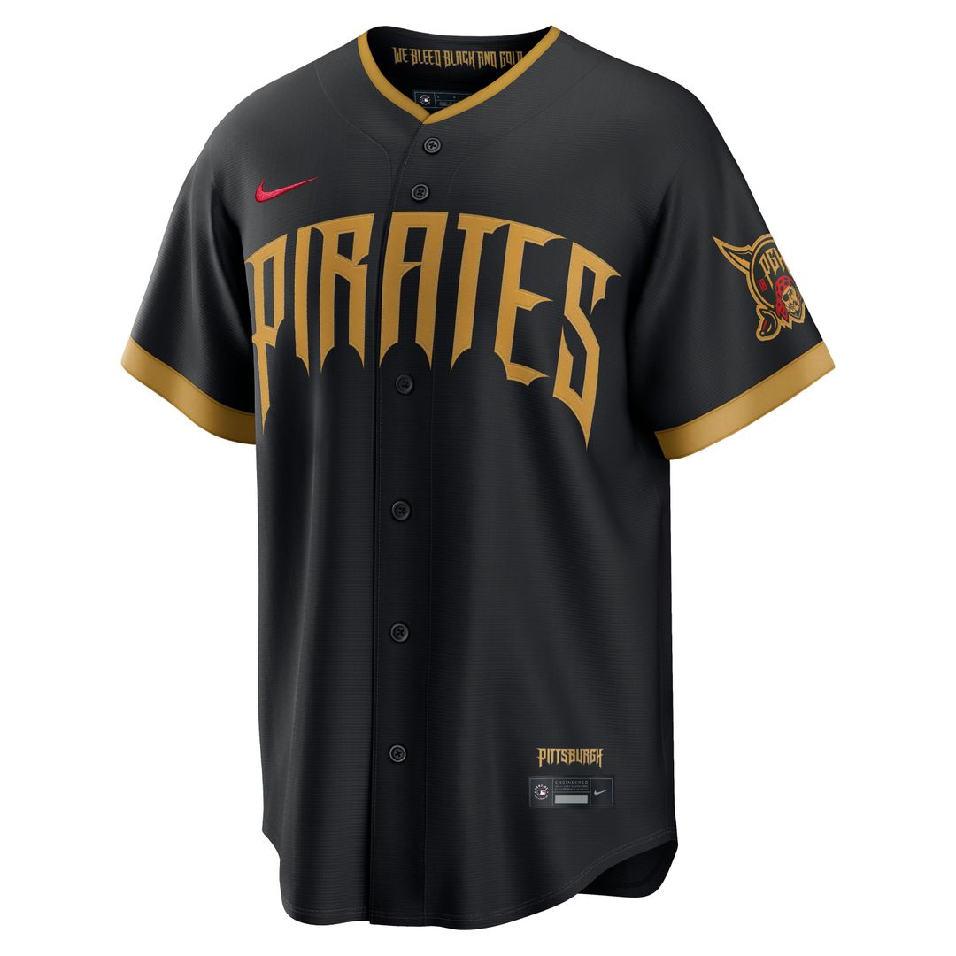 Men's Pittsburgh Pirates Black 2026 City Connect Stadium MLB Baseball Jersey - view 2