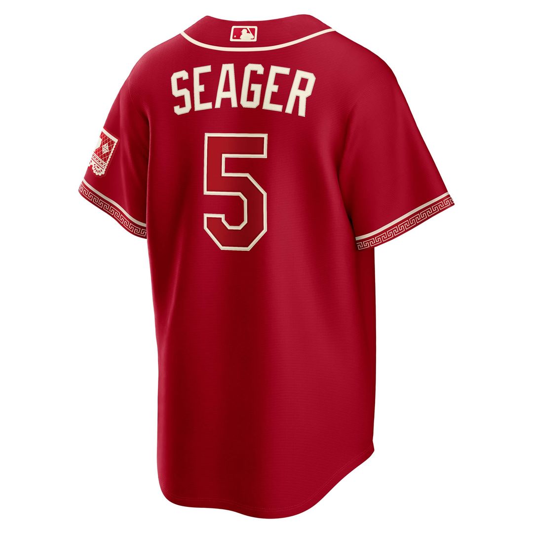 Men's Texas Rangers Corey Seager Red 2026 City Connect Stadium MLB Baseball Jersey - view 3