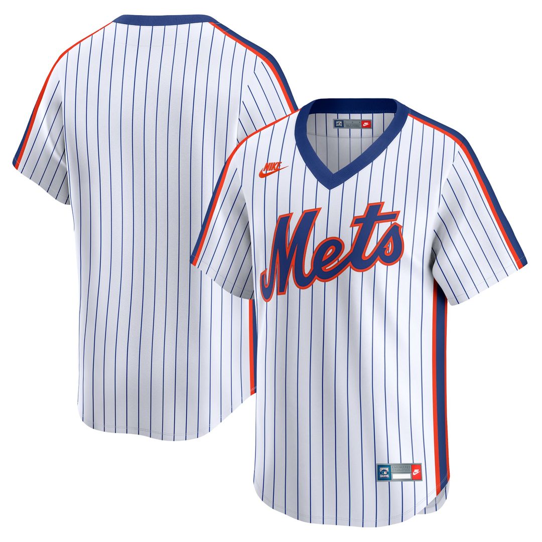 Men's New York Mets White Cooperstown Collection Limited MLB Baseball Jersey - view 1