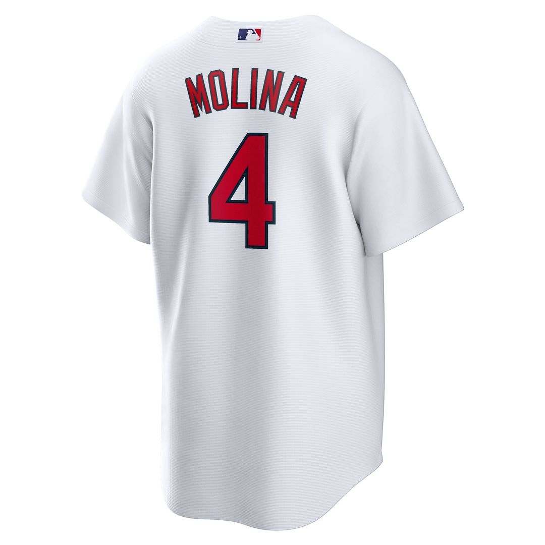 Men's St. Louis Cardinals Yadier Molina White Home Replica MLB Baseball Jersey - view 3