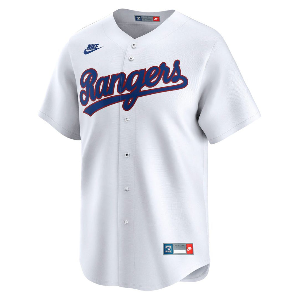 Men's Texas Rangers White Cooperstown Collection Limited MLB Baseball Jersey - view 2