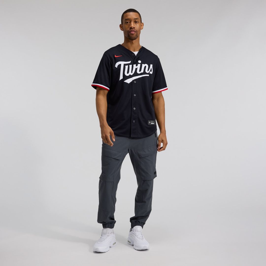 Men's Minnesota Twins Cream Alternate Replica MLB Baseball Jersey - view 9