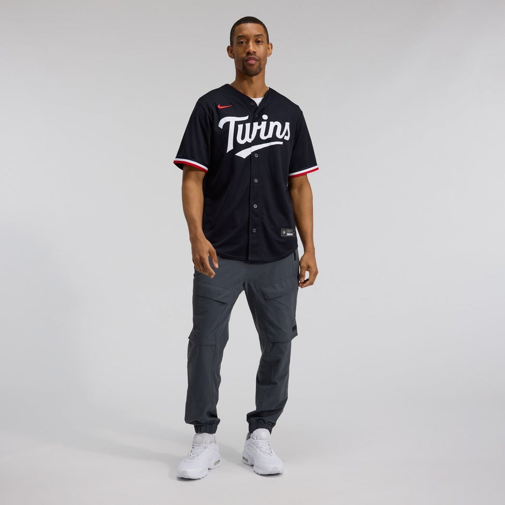Men's Minnesota Twins Navy Alternate Replica MLB Baseball Jersey - view 16