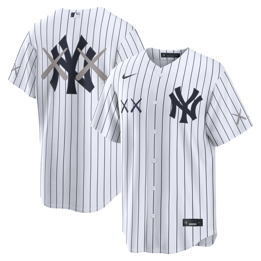 Men's New York Yankees White Stadium MLB Baseball Jersey - view 1