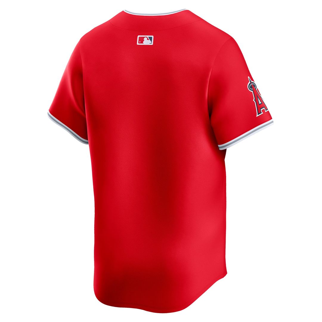 Men's Los Angeles Angels Red Alternate Limited MLB Baseball Jersey - view 6