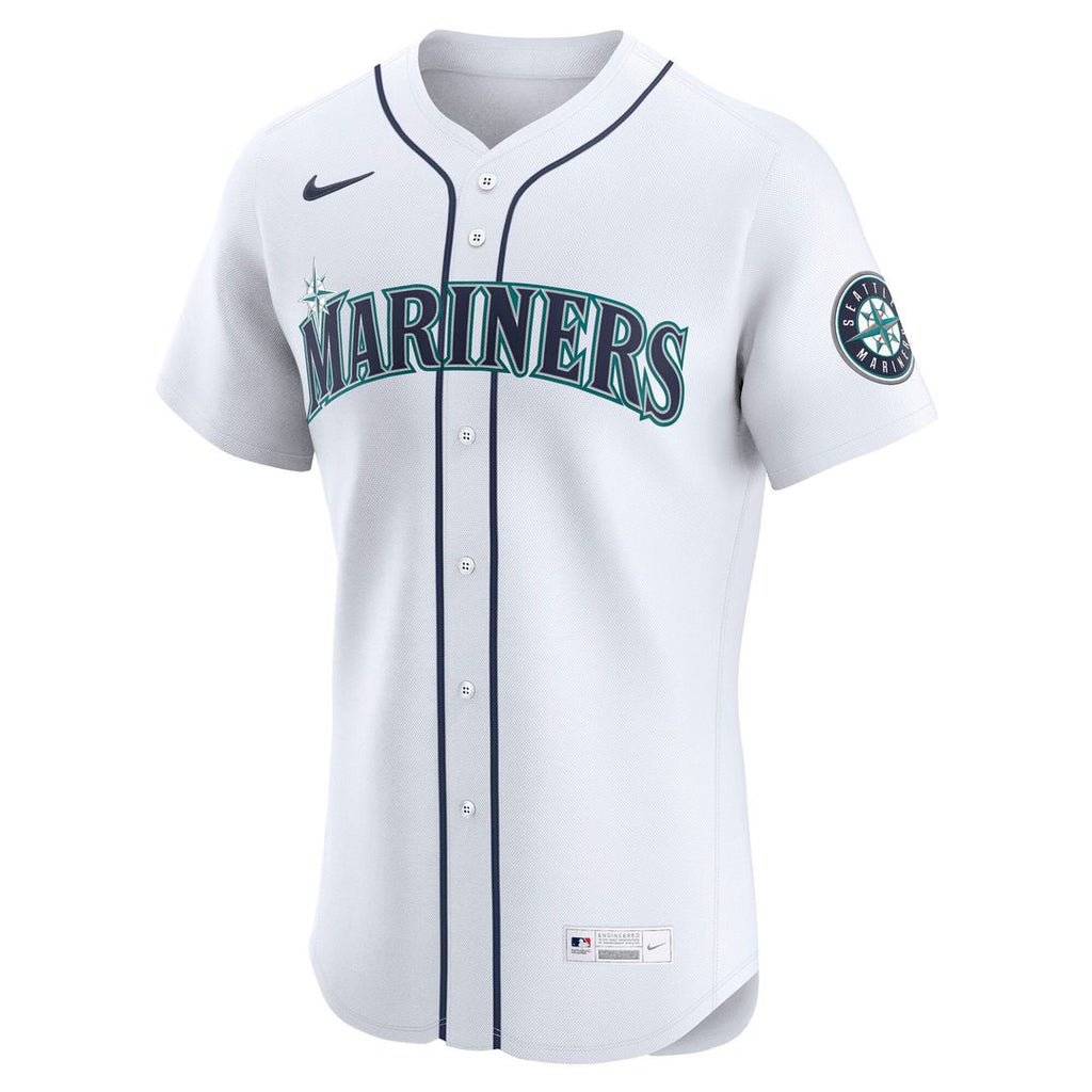 Men's Seattle Mariners Julio Rodríguez White Home Elite MLB Baseball Jersey - view 2