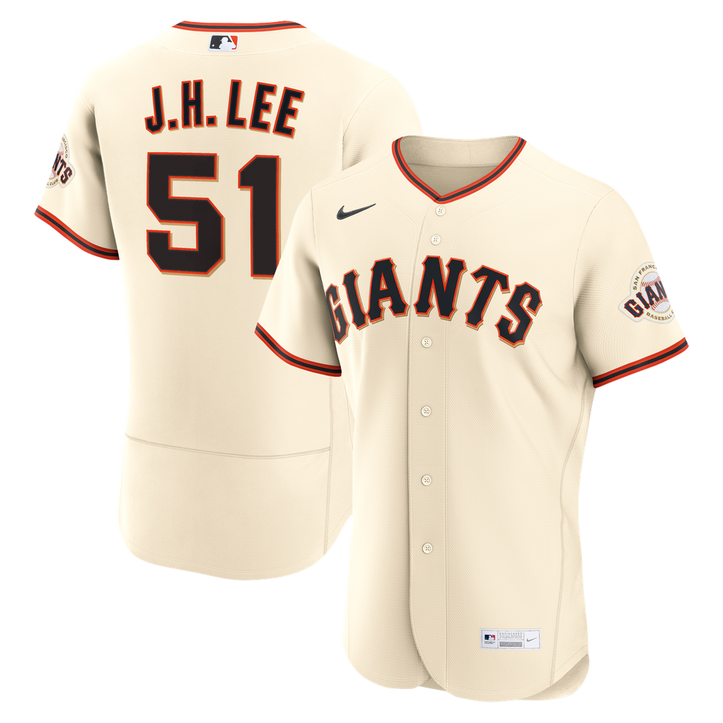 Men's San Francisco Giants Jung Hoo Lee Cream Home MLB Baseball Jersey - view 1