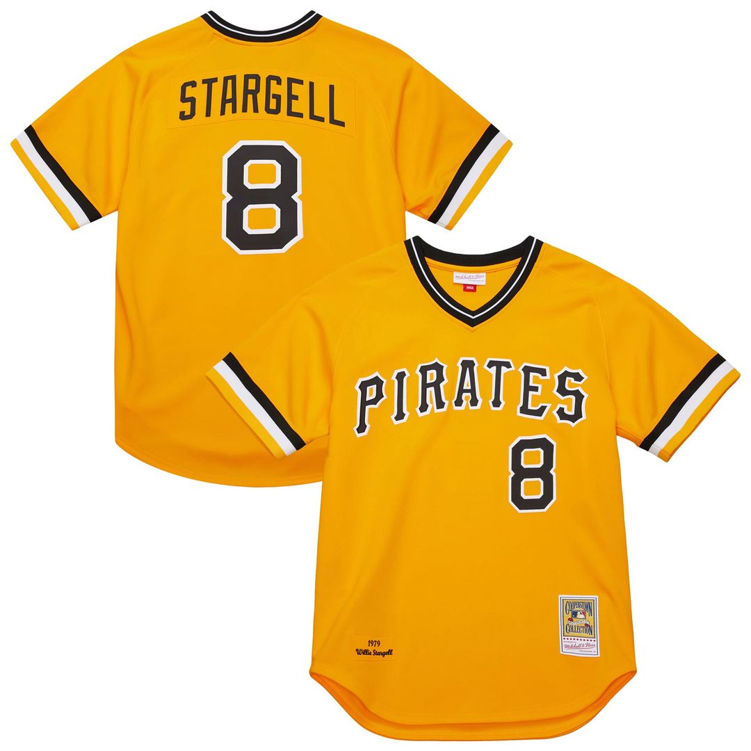 Men's Pittsburgh Pirates Willie Stargell Gold 1979 Throwback MLB Baseball Jersey - view 4
