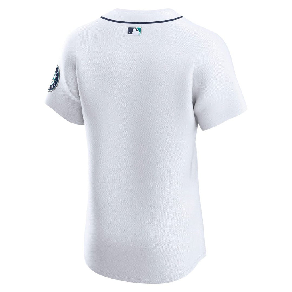 Men's Seattle Mariners White Home Elite MLB Baseball Jersey - view 3