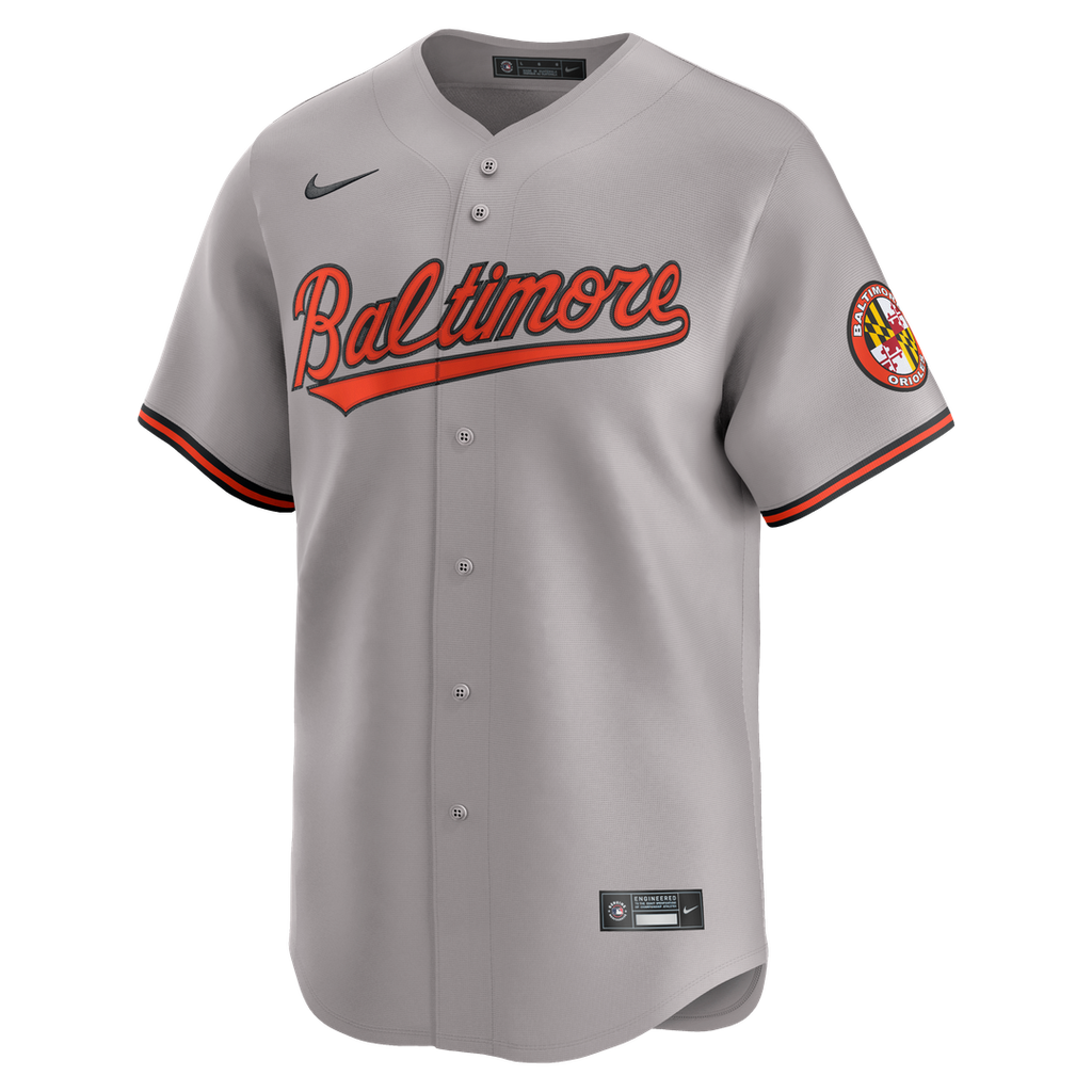 Men's Baltimore Orioles Gray Road Limited MLB Baseball Jersey - view 7