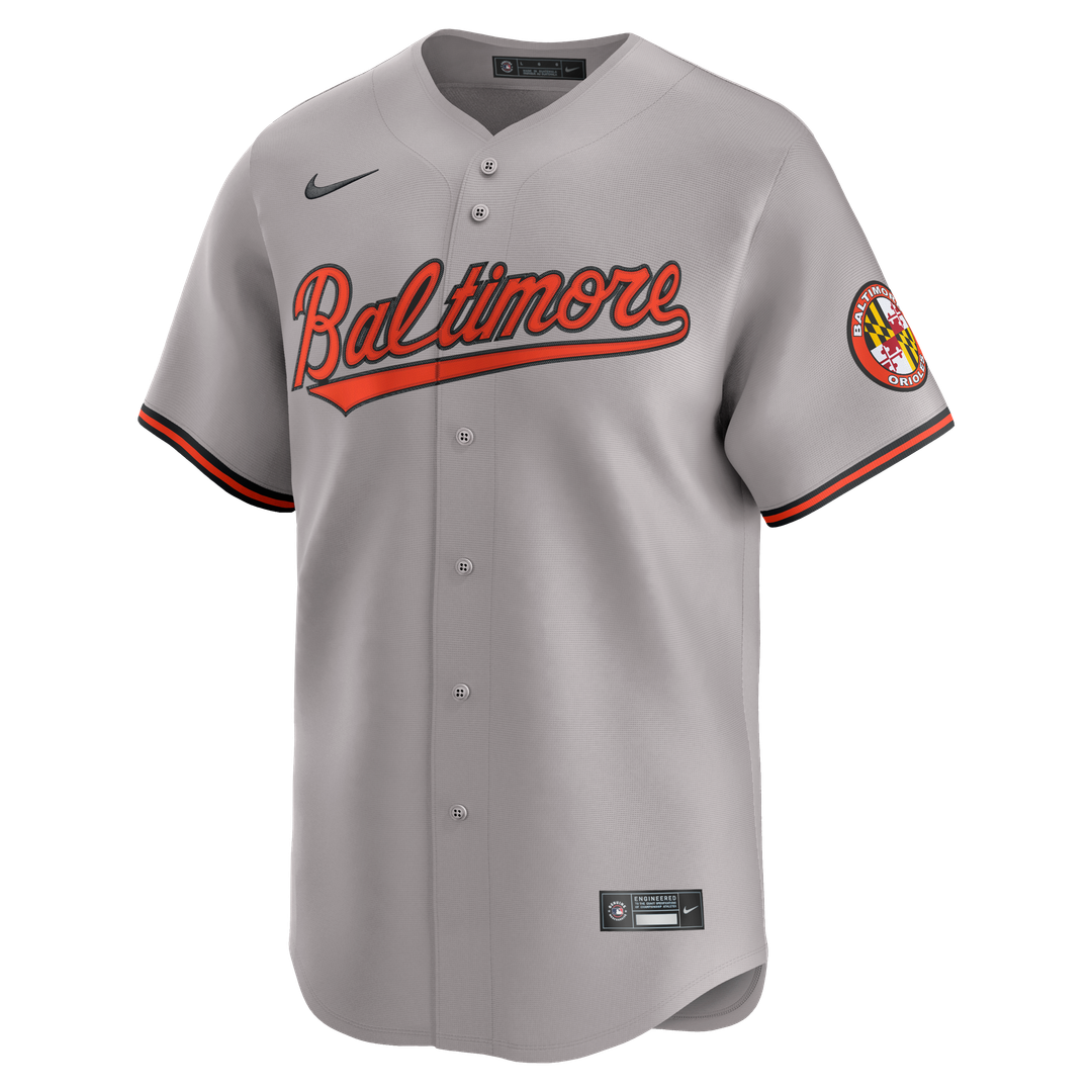 Men's Baltimore Orioles Gray Road Limited MLB Baseball Jersey - view 7