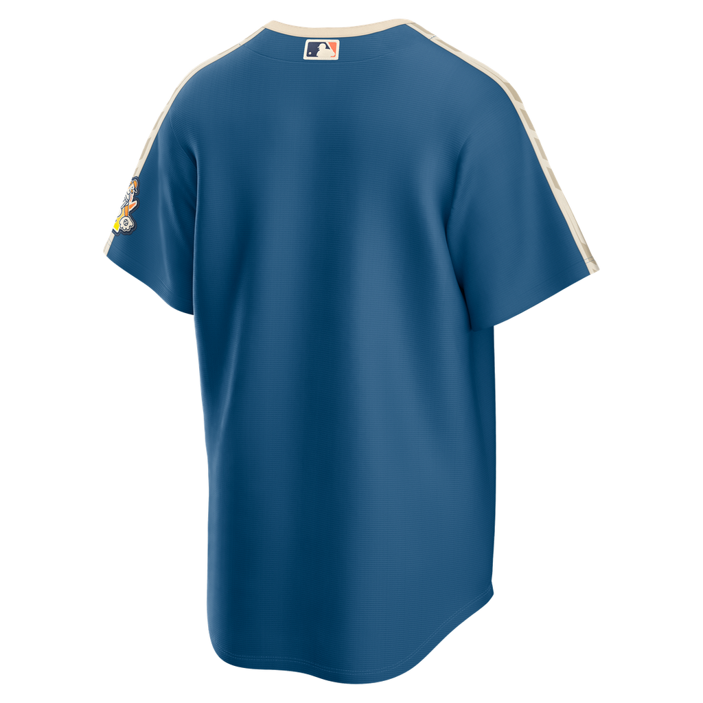 Men's Milwaukee Brewers Mineral Blue 2026 City Connect Stadium MLB Baseball Jersey - view 3