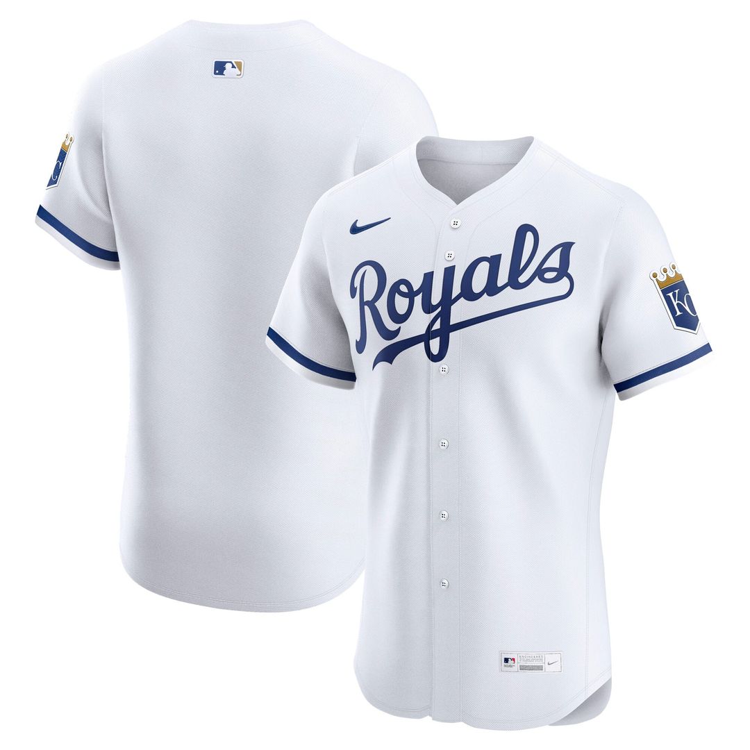 Men's Kansas City Royals Light Blue Alternate Elite MLB Baseball Jersey - view 7