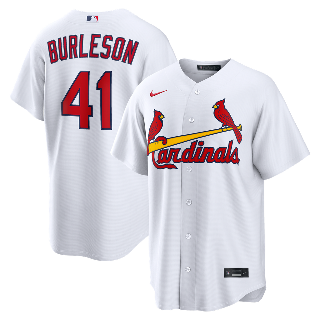 Men's St. Louis Cardinals Alec Burleson White Home Replica MLB Baseball Jersey - view 1