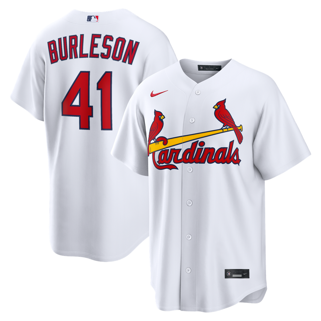 Men's St. Louis Cardinals Alec Burleson White Home Replica MLB Baseball Jersey - view 1