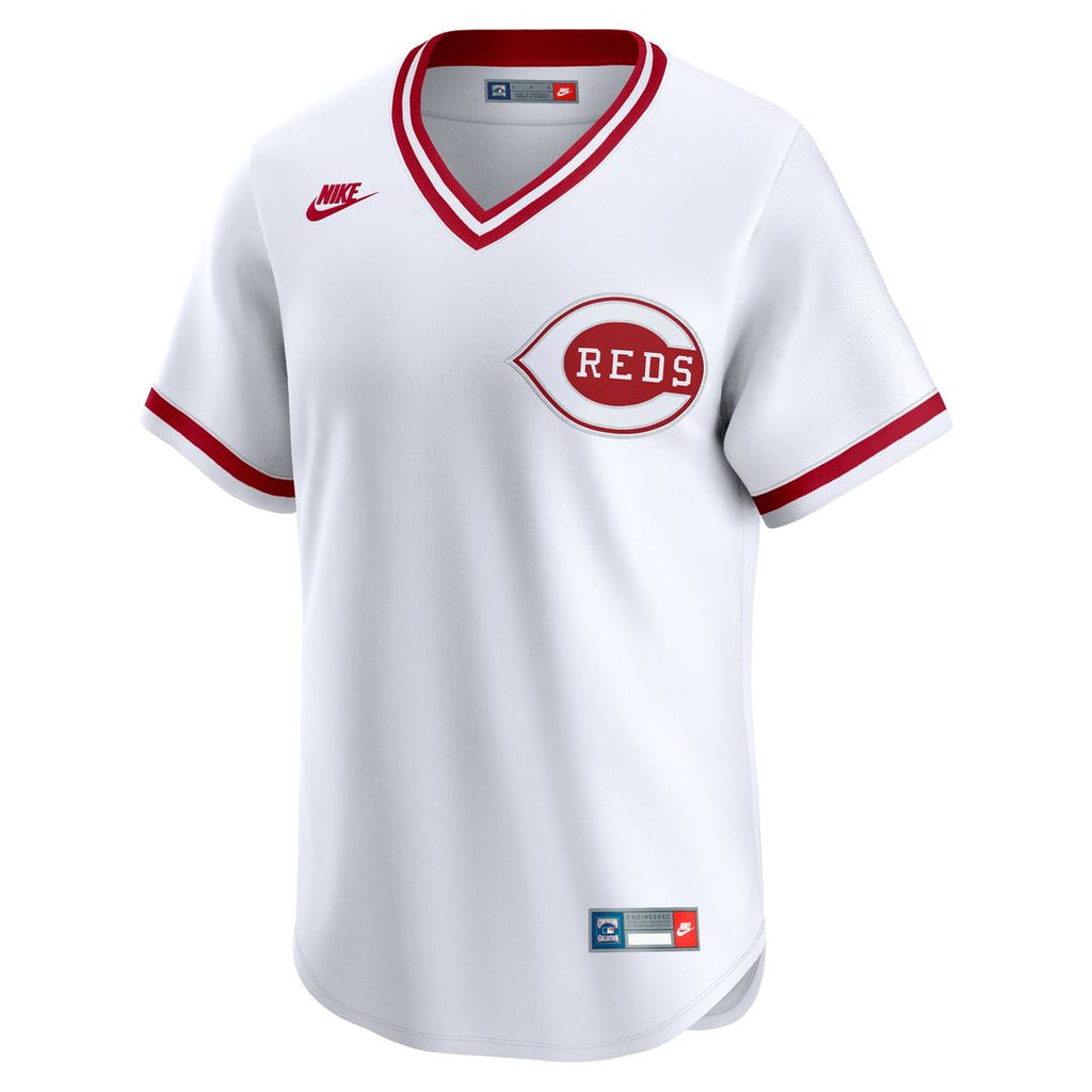 Men's Cincinnati Reds White Cooperstown Collection Limited MLB Baseball Jersey - view 2